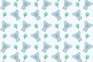 Cute Koala Seamless Pattern