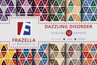 Dazzling Disorder Digital Papers