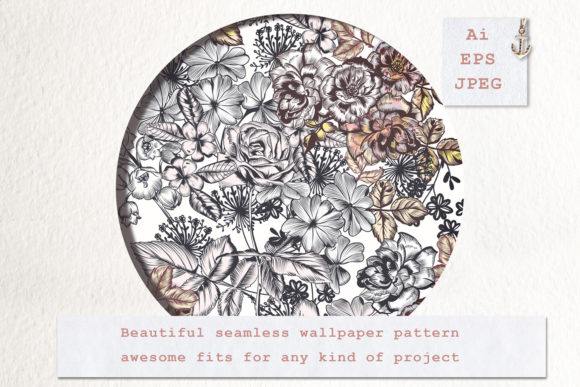 Floral Mood- Seamless Vector Pattern 1: Timeless Elegance, Effortless Versatility