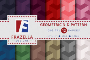 Geometric 3-D Digital Papers Collection: A Versatile Resource for Creative Professionals