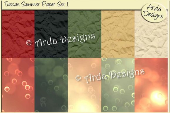 Tuscan Summer Paper Set 1