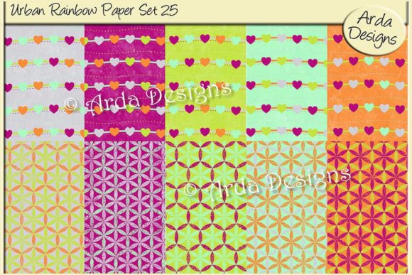 Urban Rainbow Paper Set 25