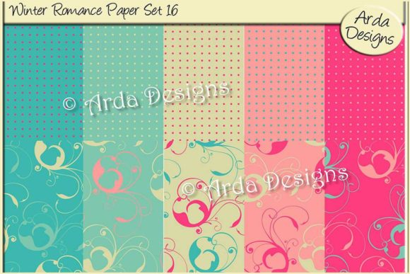 Winter Romance Paper Set 16